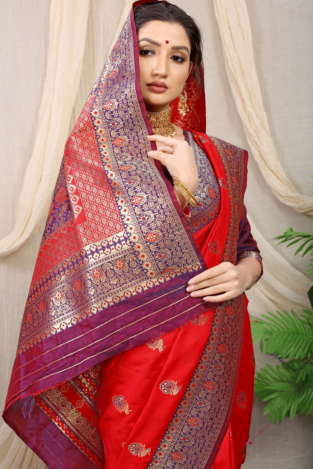 Kritika Jacquard Pattern Kanchipuram Pure Silk Saree