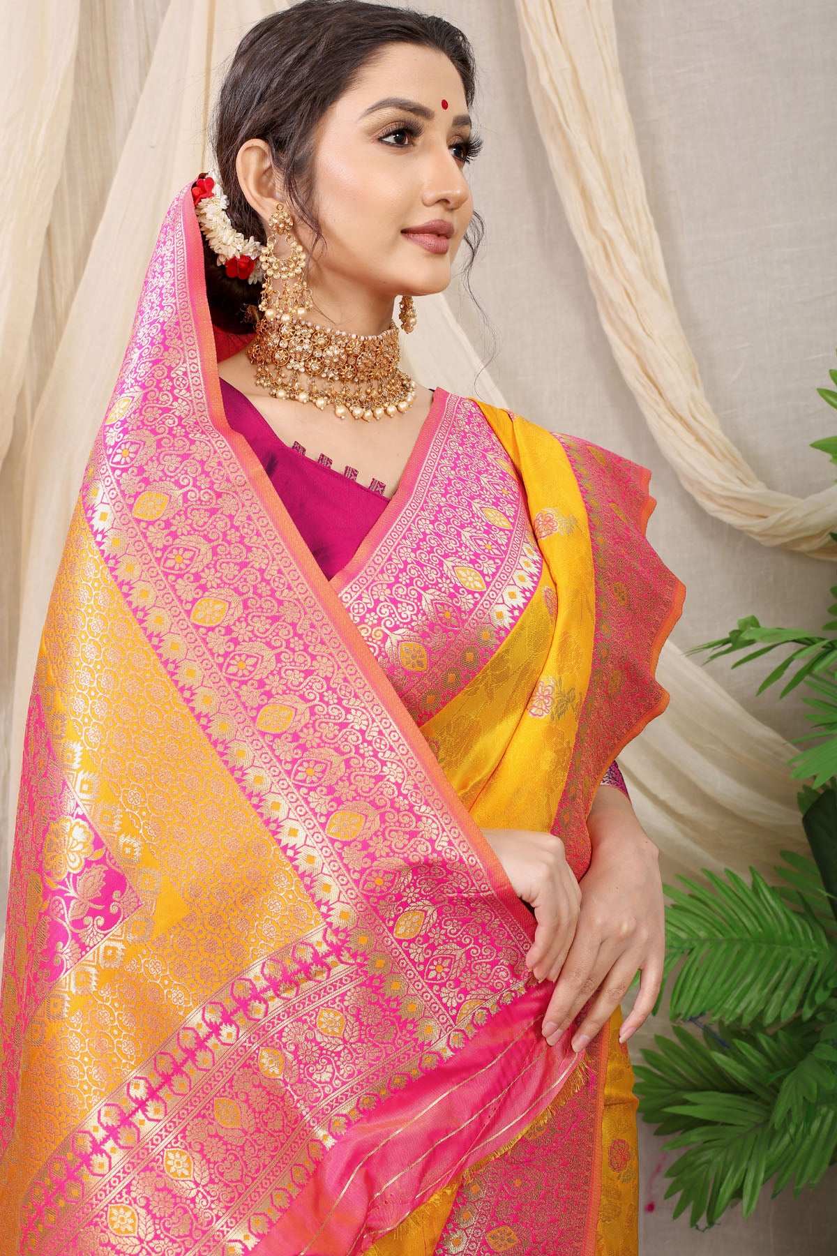 Kritika Jacquard Pattern Kanchipuram Pure Silk Saree