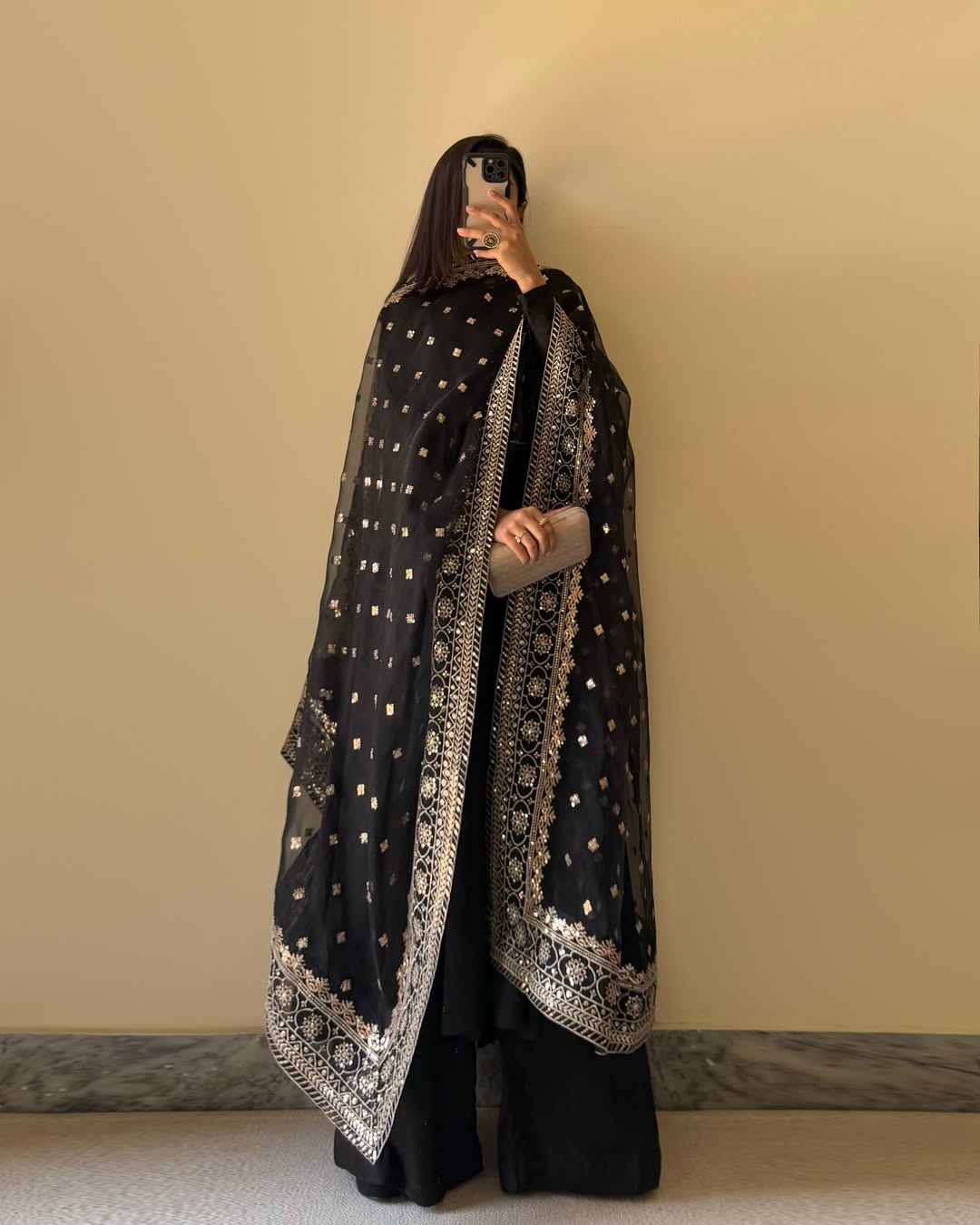 PRESENTING NEW BEAUTIFUL PURE FOX GEORGETTE FABRIC KURTA AND PENT WITH DUPPTA SET