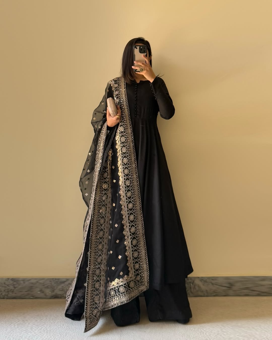 PRESENTING NEW BEAUTIFUL PURE FOX GEORGETTE FABRIC KURTA AND PENT WITH DUPPTA SET