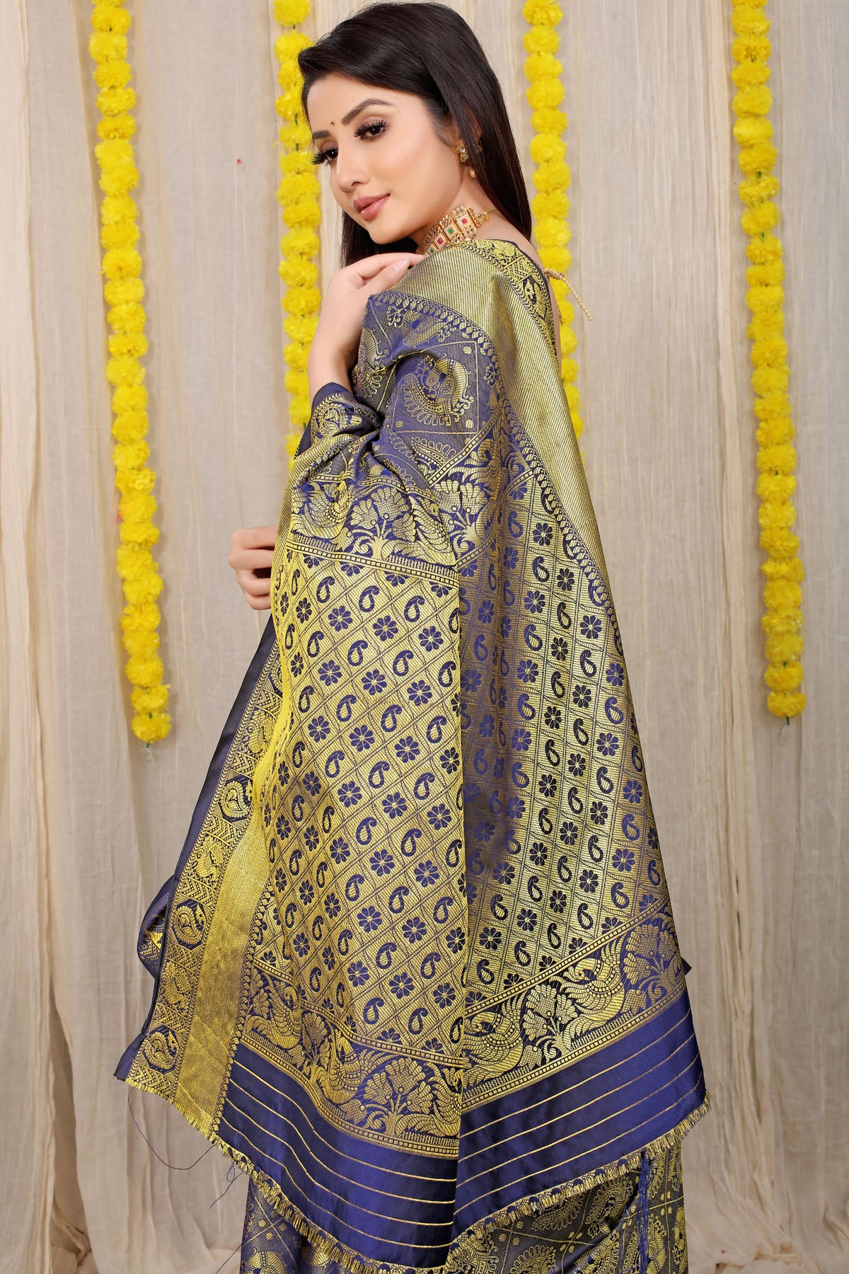 Vani Jacquard Pattern Kanchipuram Pure Silk Saree