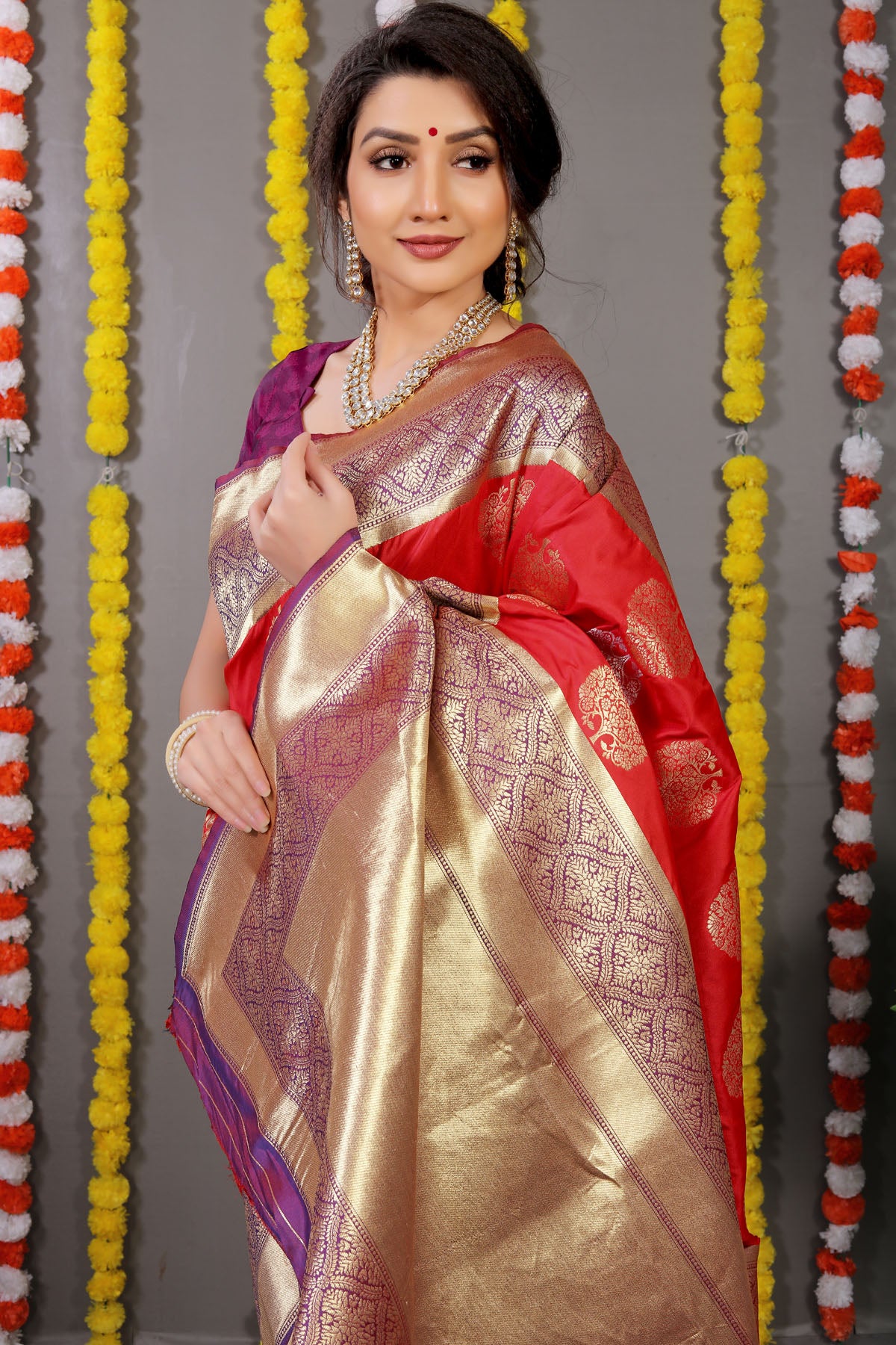 Mayuri Jacquard Pattern Kanchipuram Pure Silk Saree