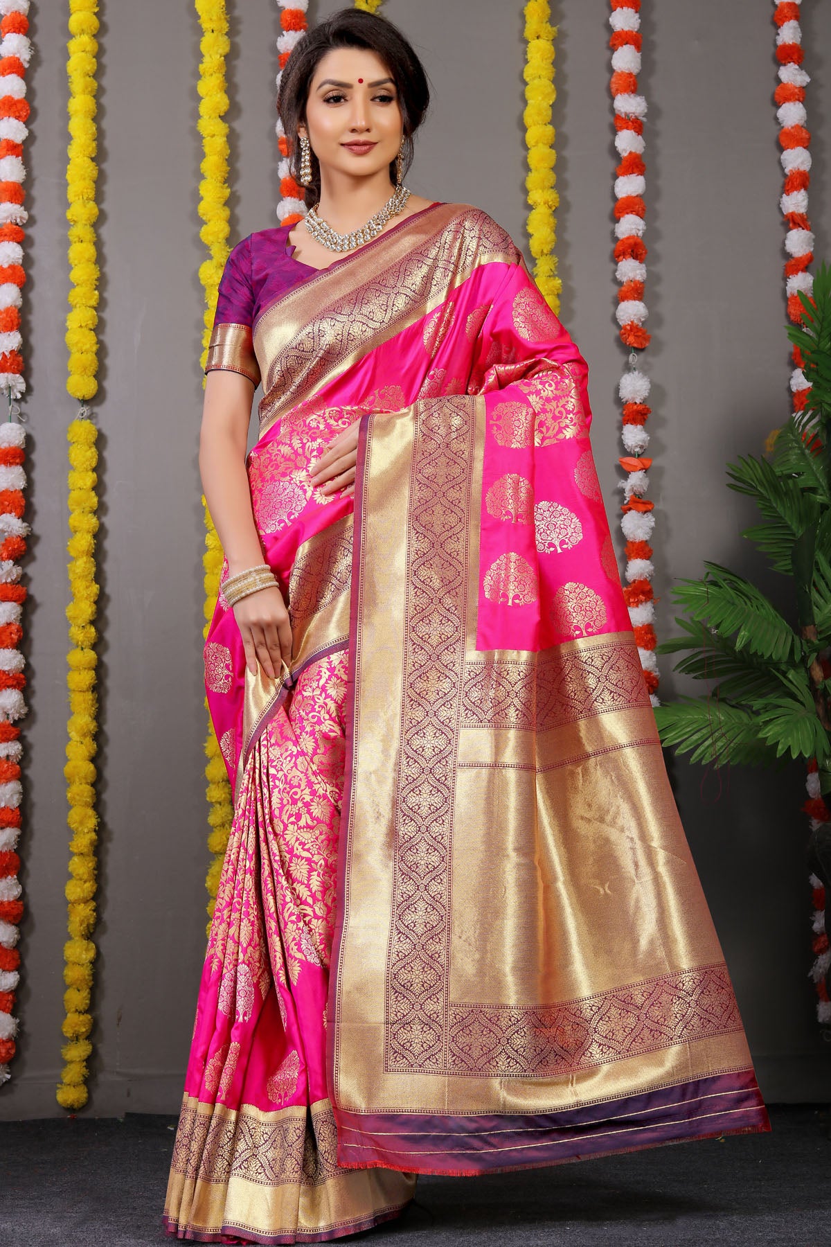 Mayuri Jacquard Pattern Kanchipuram Pure Silk Saree