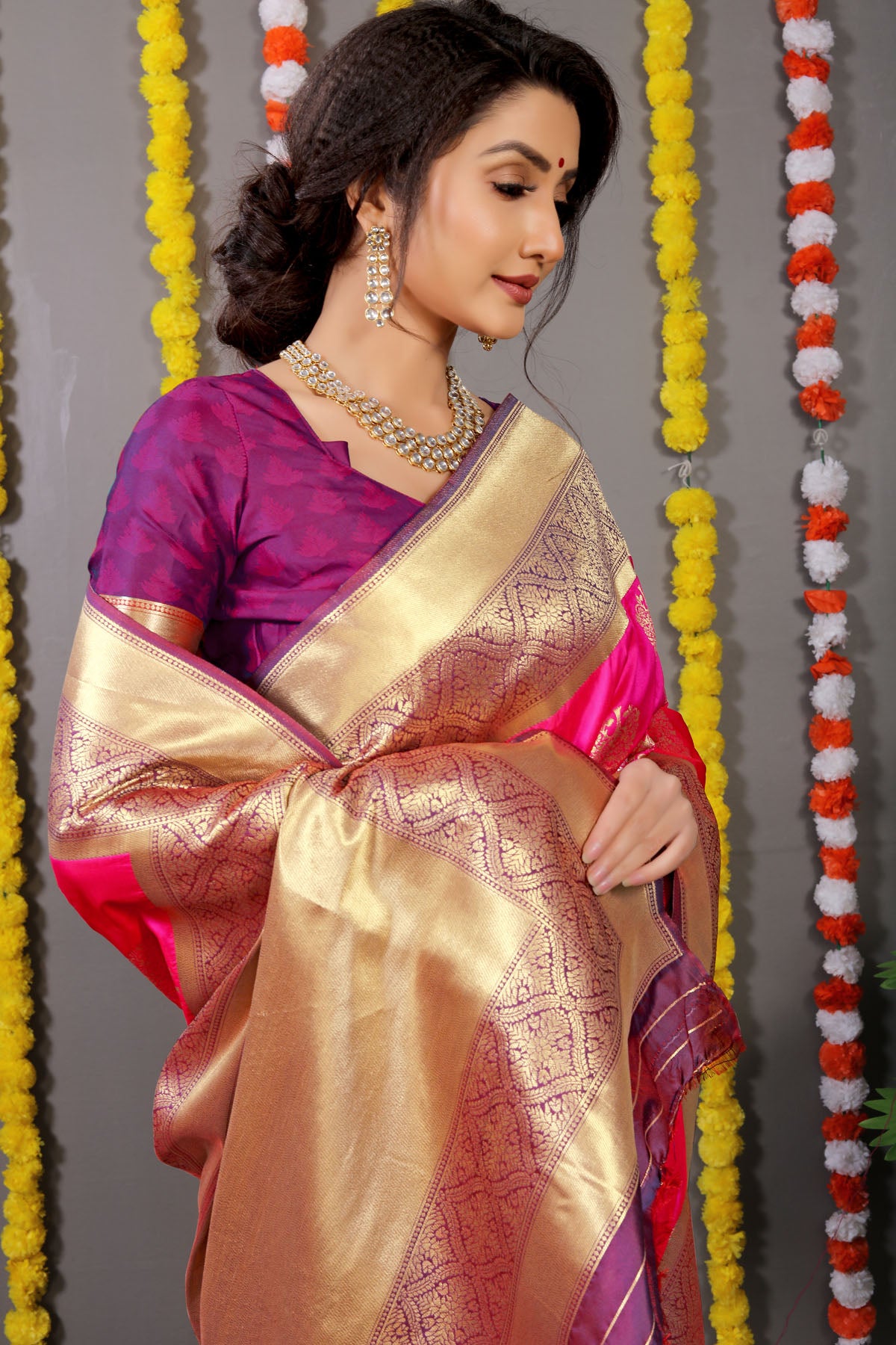 Mayuri Jacquard Pattern Kanchipuram Pure Silk Saree