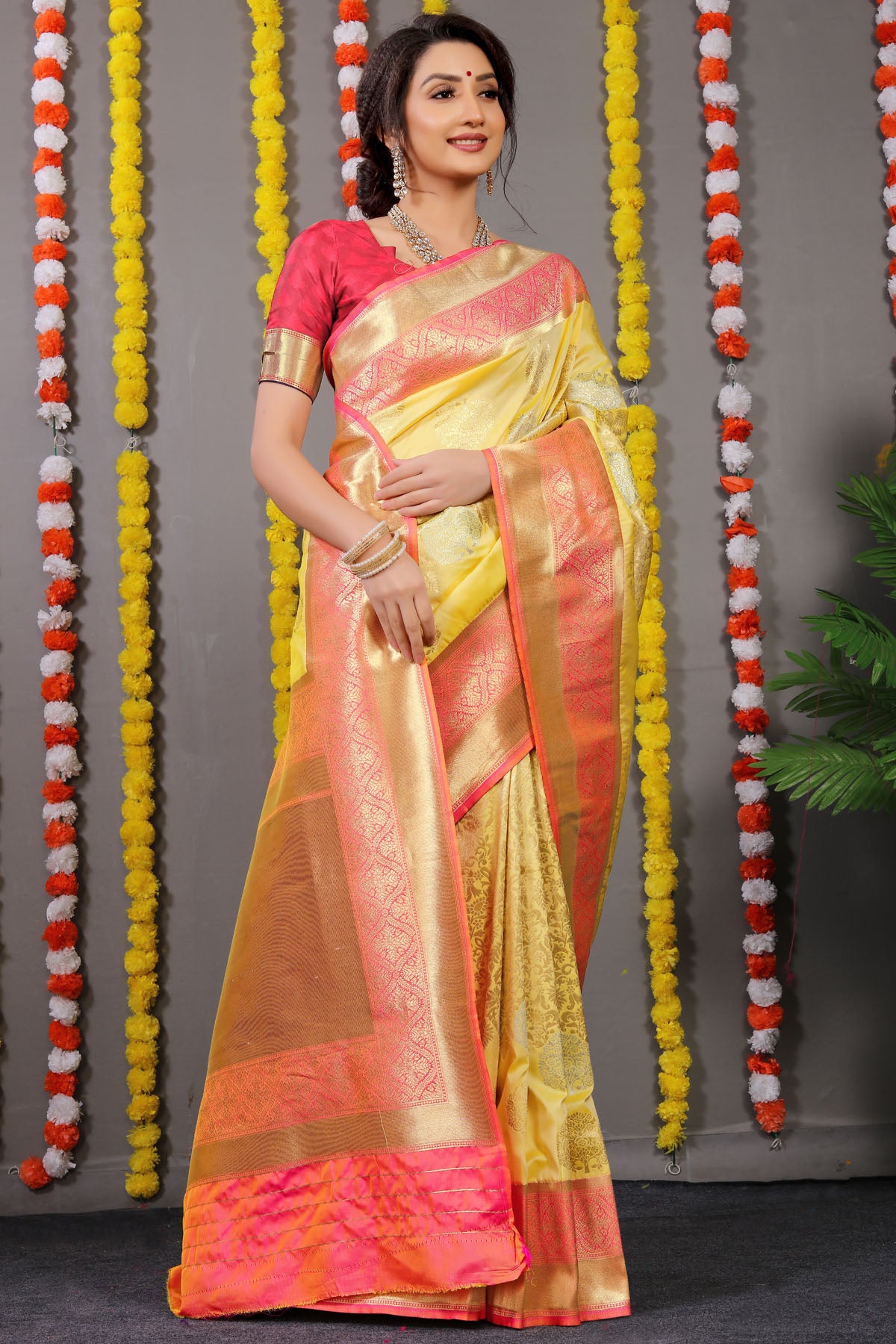 Mayuri Jacquard Pattern Kanchipuram Pure Silk Saree