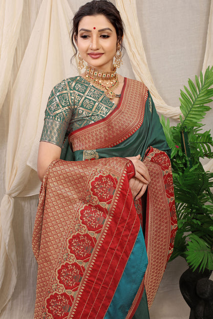 Jasmin Jacquard Pattern Kanchipuram Pure Silk Saree