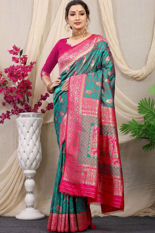 Kritika Jacquard Pattern Kanchipuram Pure Silk Saree