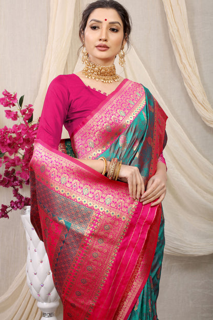 Kritika Jacquard Pattern Kanchipuram Pure Silk Saree
