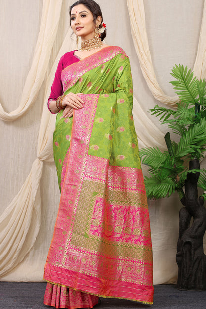 Kritika Jacquard Pattern Kanchipuram Pure Silk Saree