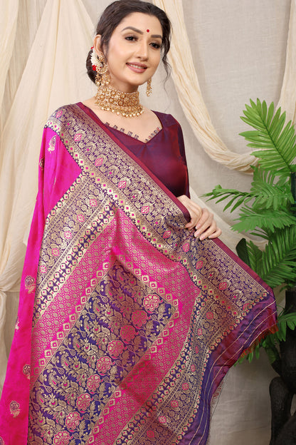Kritika Jacquard Pattern Kanchipuram Pure Silk Saree