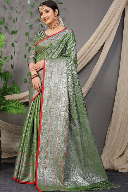 Rani Jacquard Pattern Kanchipuram Pure Silk Saree