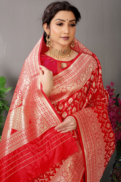 Mansi Jacquard Pattern Kanchipuram Pure Silk Saree