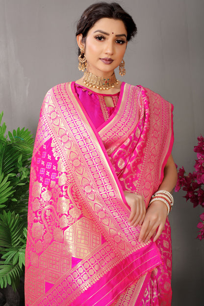 Mansi Jacquard Pattern Kanchipuram Pure Silk Saree