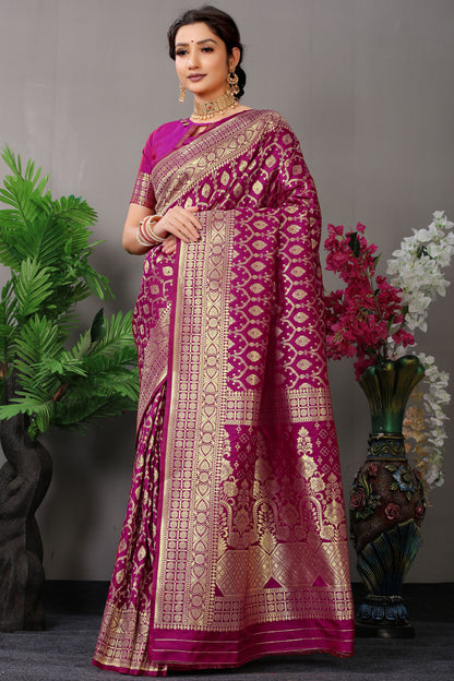 Mansi Jacquard Pattern Kanchipuram Pure Silk Saree