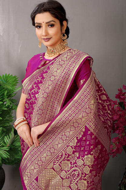 Mansi Jacquard Pattern Kanchipuram Pure Silk Saree