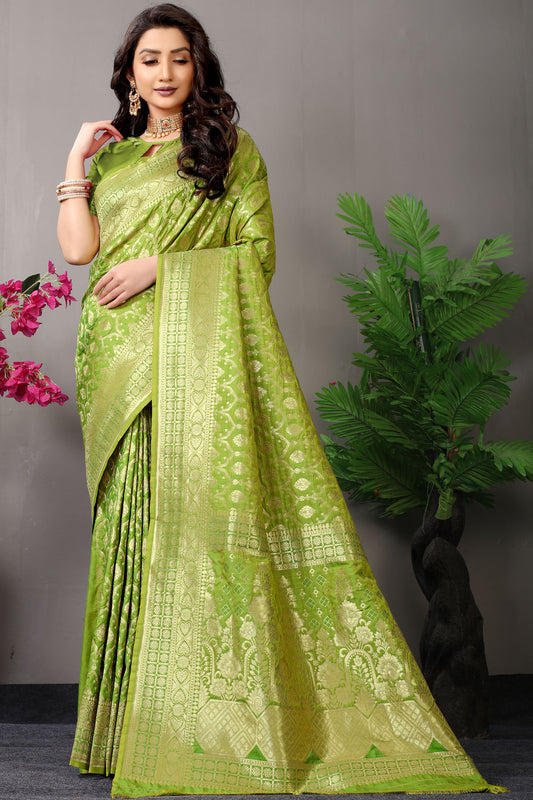 Mansi Jacquard Pattern Kanchipuram Pure Silk Saree