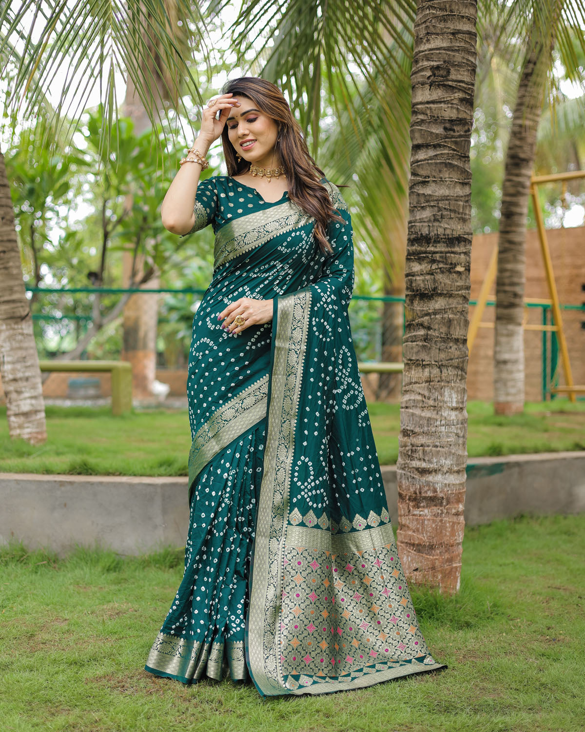 Exclusive unique designer Bandhej collection at budget range