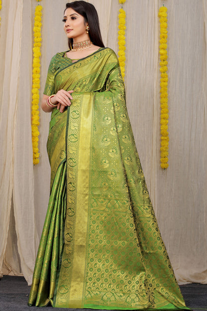 Vani Jacquard Pattern Kanchipuram Pure Silk Saree