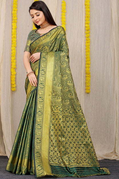 Vani Jacquard Pattern Kanchipuram Pure Silk Saree