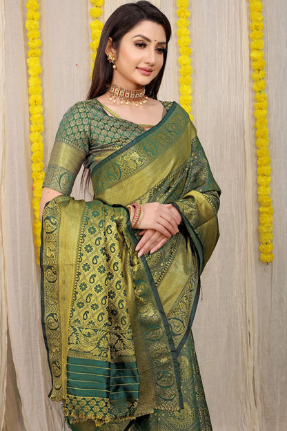Vani Jacquard Pattern Kanchipuram Pure Silk Saree