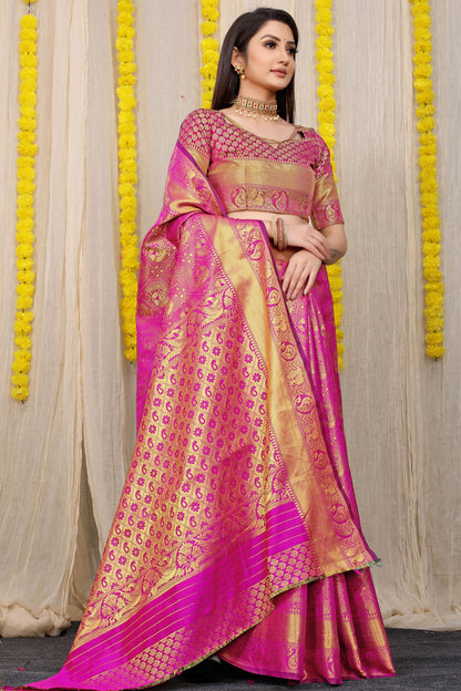 Vani Jacquard Pattern Kanchipuram Pure Silk Saree