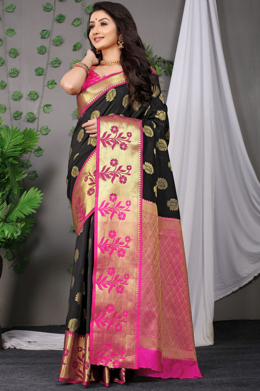 Siddhi Jacquard Pattern Kanchipuram Pure Silk Saree