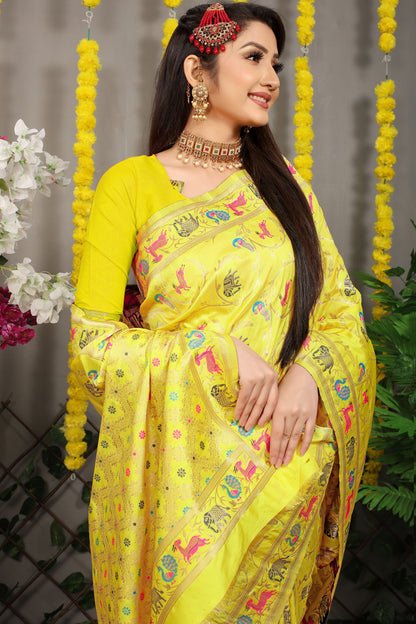 Rehana Shot Jacquard Pure Zari Kanjivaram Silk Saree